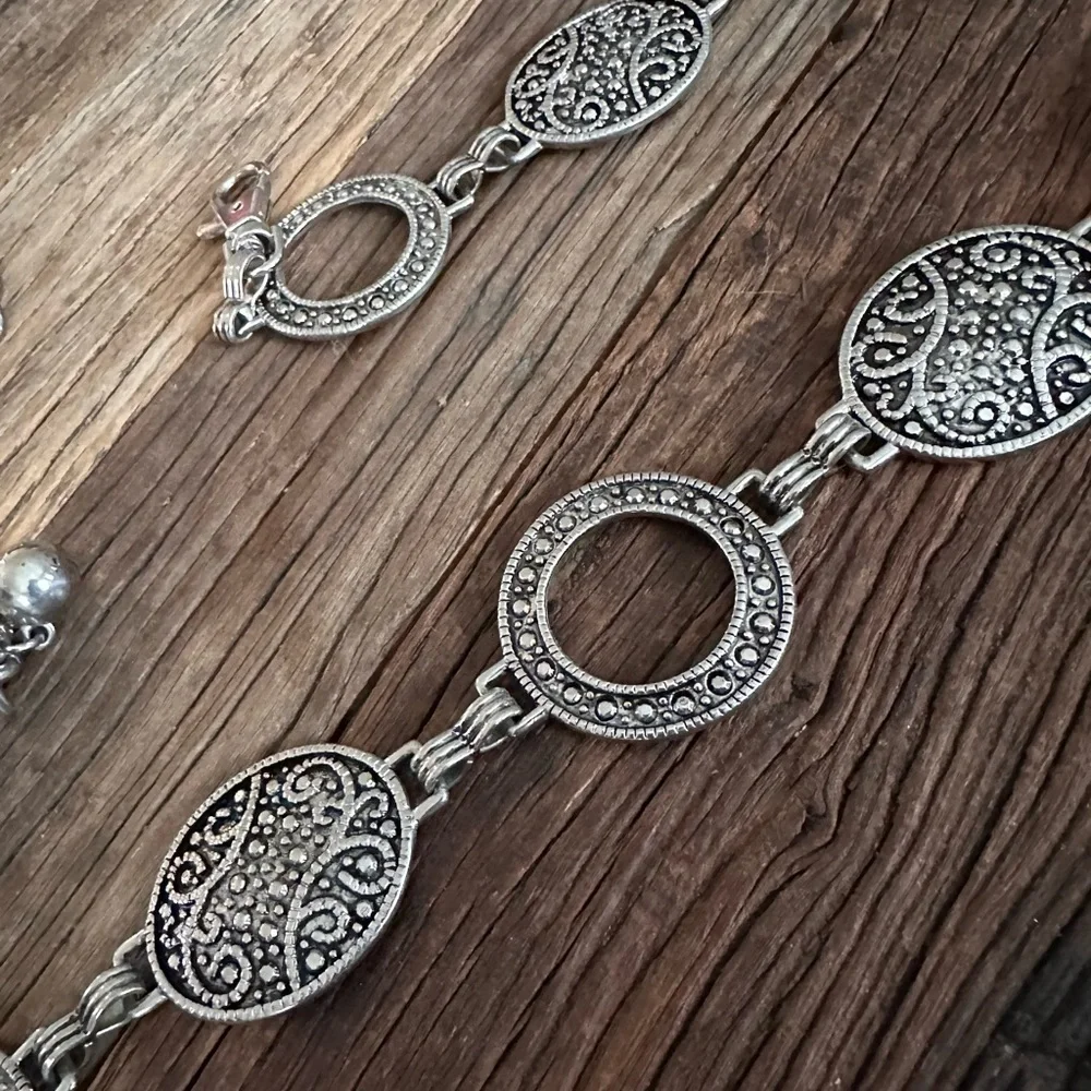 Women’s Silver Tone Western Concho Belt - L
